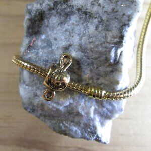 Treble Clef Gold Plated Sterling Silver European charm